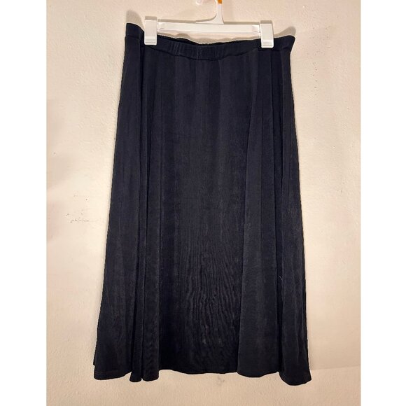 Stretchy Midi Black Skirt - Picture 1 of 3
